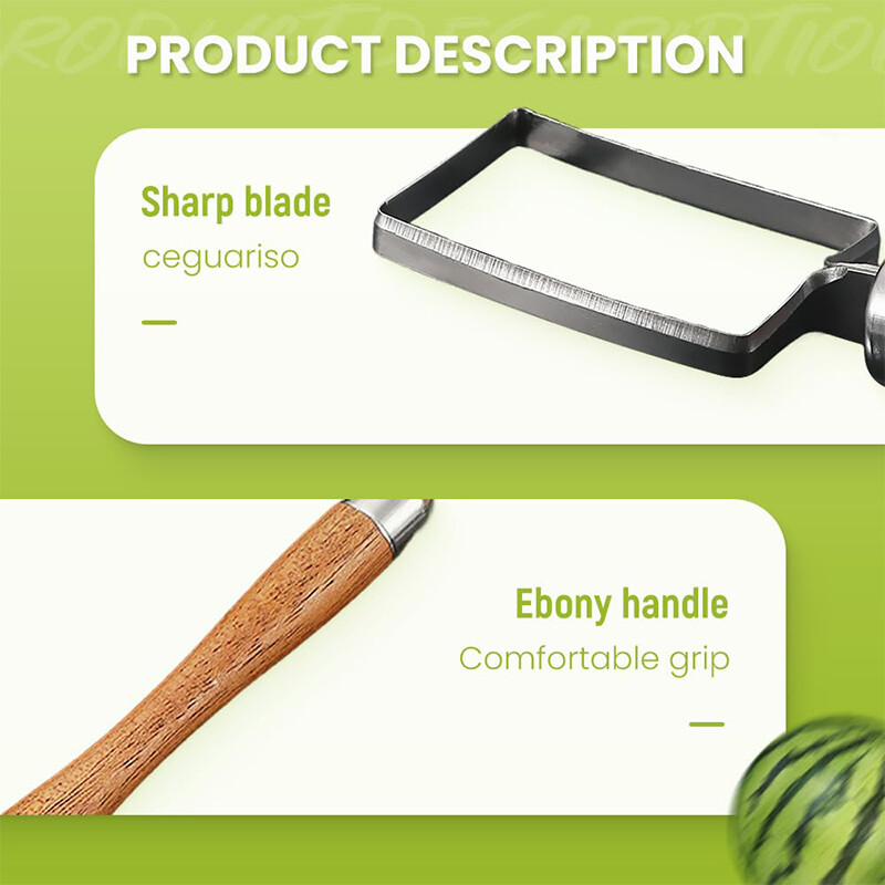 Moară de vânt din oțel inoxidabil tăietor de pepene verde artefact salată de tăiat fructe instrument de tăiat pepene verde accesorii de bucătărie Gadgets