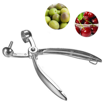 Νέο 6`` Cherry Fruit Kitchen Pitter Remover Olive Corer Remove Pit Tool Seed Gadge Εργαλεία φρούτων και λαχανικών Cherry Pitter