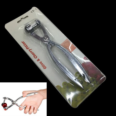 Naujas 6 colių vyšnių vaisių virtuvės ąsočio valiklis alyvuogių šerdies šalinimo įrankis, skirtas sėkloms, vaisiams ir daržovėms