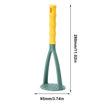 Χειροκίνητο Potato Masher Plastic Potatoes Masher Εργονομική λαβή Potato Smasher Πολυλειτουργικό για πατάτα κολοκύθας καρότου