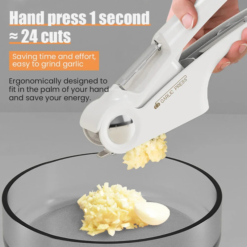 4 viename daugiafunkcis česnako presas rankinis virtuvės virimo daržovės imbiero ekstruderis vaisių bulvių skustukas atidarytuvo įrankiai