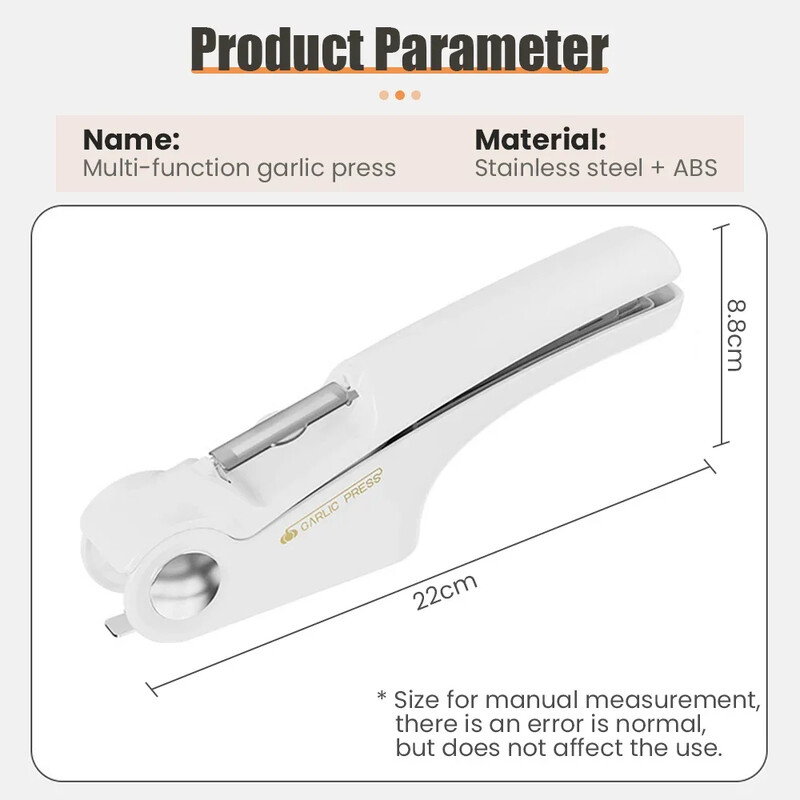 4 viename daugiafunkcis česnako presas rankinis virtuvės virimo daržovės imbiero ekstruderis vaisių bulvių skustukas atidarytuvo įrankiai