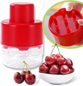 7-σε-1 Εργαλείο Cherry Pitter - Φορητό εργαλείο αφαίρεσης σπόρων κερασιών με ώθηση προς τα κάτω χωρίς σχέδιο λαβής για εργαλείο για πικνίκ κουζίνας