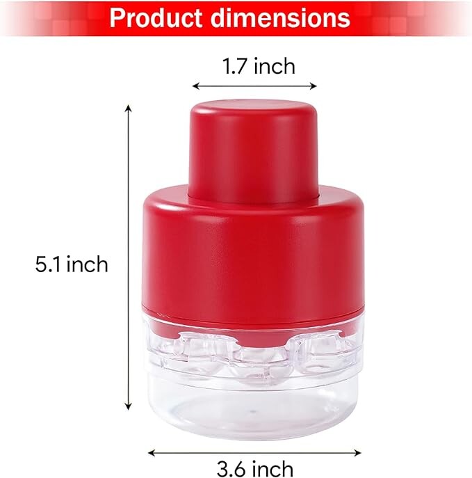 „7-in-1“ vyšnių ąsočio įrankis – nešiojamas nuspaudžiamas vyšnių sėklų valiklis be rankenos, skirtas virtuvės iškylų įrankiui