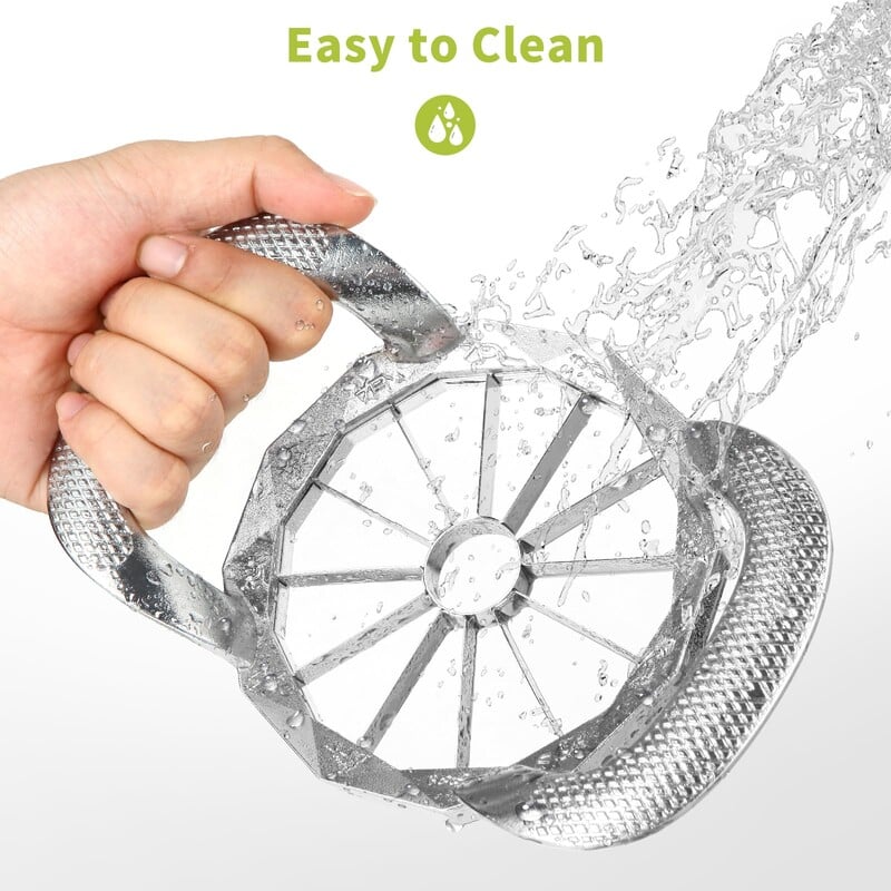 Obuolių pjaustytuvas ir šerdis, tvirtas ir aštrus 12 peilių nerūdijančio plieno obuolių pjaustyklės skirstytuvas vaisių pjaustyklės vaisiams pjaustyti