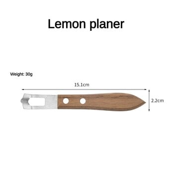 1/2PCS Белачка за плодове от неръждаема стомана Белачка за зеленчуци Lemon Zester Шредер С дървена дръжка Резачка Julienne Butter Кухненски джаджи