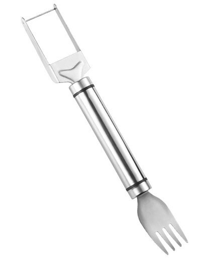 Daugiafunkcinis arbūzų pjaustyklės nerūdijančio plieno pjaustytas arbūzo šakutė Kūrybiniai pjaustymo įrankiai vaisių pjaustyklės šakutės virtuvės įtaisai