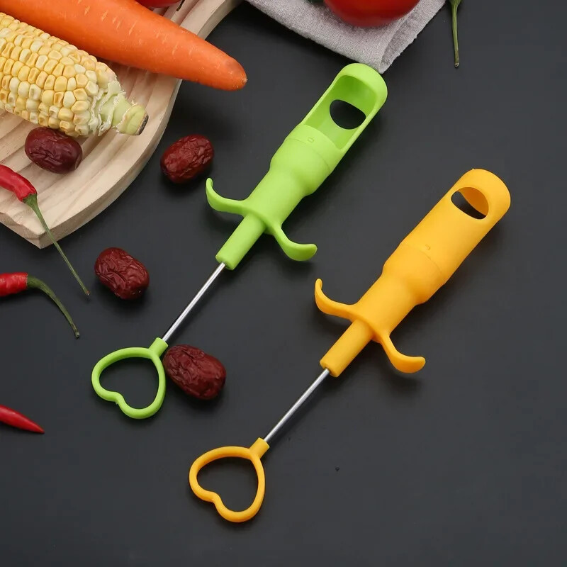 Vyšnių alyvuogių vaisių šerdis Raudonos datulės Jujube kauliukų šalinimo priemonė, sėklų išstūmimo priemonė Daržovių įrankiai Virtuvės prietaisai