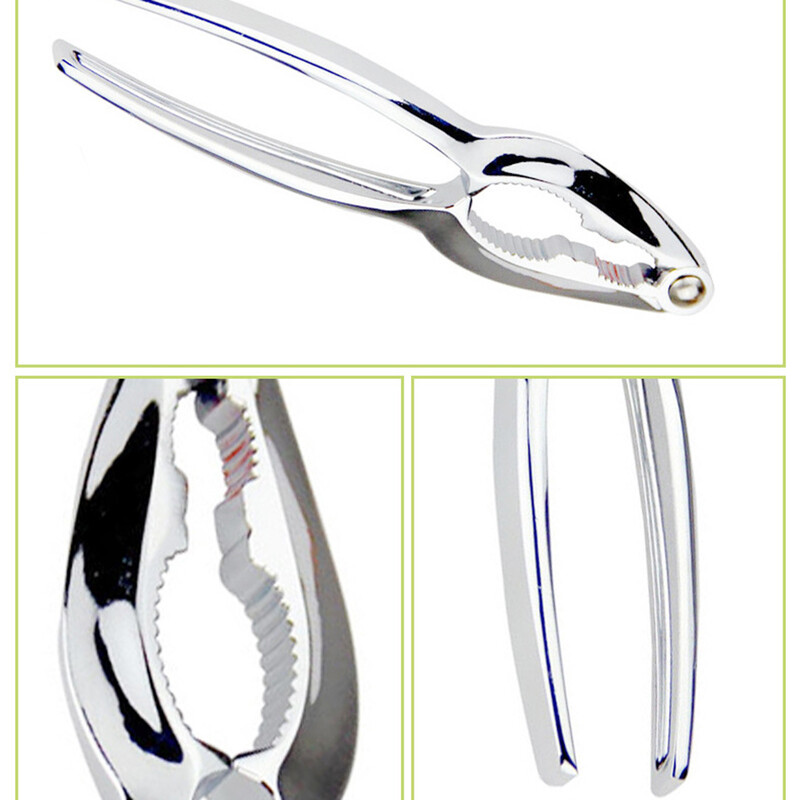 1 vnt. cinko lydinio riešutų laužytojas Graikinių riešutų laužytojas Greitas graikinis riešutas Migdolų Pekano riešutų laužas Virtuvės prietaisai Įrankių priedai