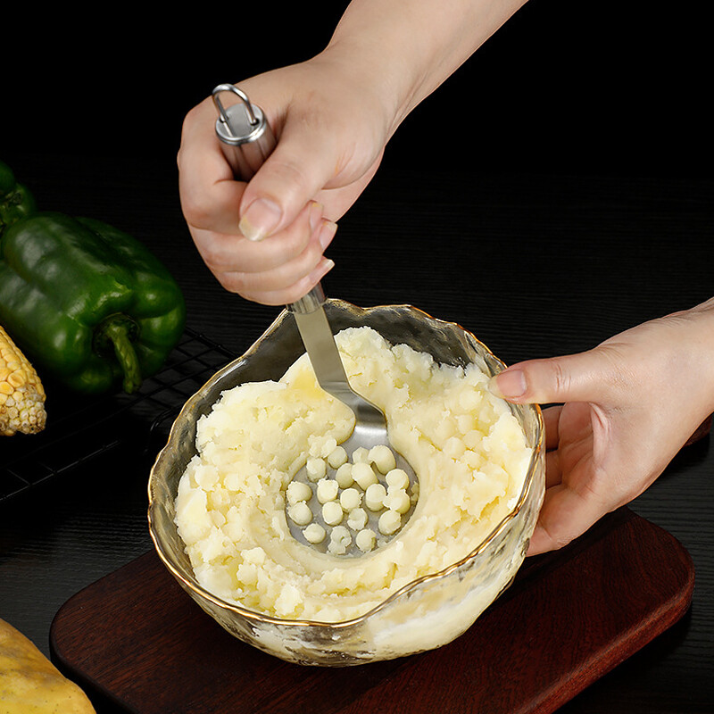 Virtuvės nerūdijančio plieno bulvių trintuvas Moliūgų bananų purvo česnako maisto smulkintuvas spaudimo mašina Daugiafunkcis vaisinių daržovių įrankiai