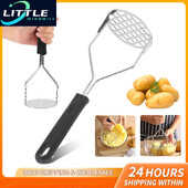 Εγχειρίδιο από ανοξείδωτο χάλυβα Potato Masher Ricer Potatoes Crusher Fruit Vegetable Mud Pressure Potato Tools Kitchen Gadgets