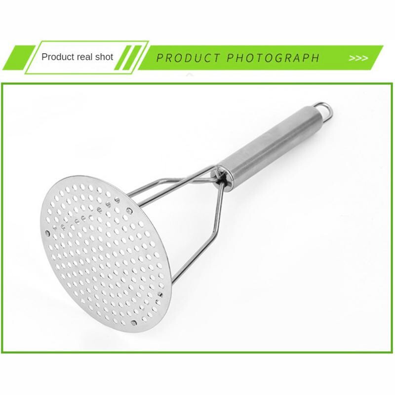 Bulvių smulkintuvas Nerūdijančio plieno presuotų bulvių grūstuvas tyrės sulčių aparatas Bulvių stūmiklis Sklandžiai trintų vaisių Įrankiai Virtuvė