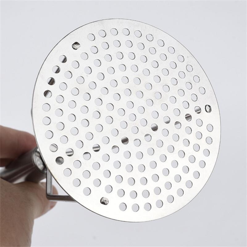 Bulvių smulkintuvas Nerūdijančio plieno presuotų bulvių grūstuvas tyrės sulčių aparatas Bulvių stūmiklis Sklandžiai trintų vaisių Įrankiai Virtuvė