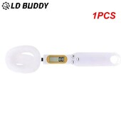 1 vnt. virtuvės priedai Matavimo šaukštas virtuvės įrankis 500 g/0,1 g LCD ekranas Skaitmeninis šaukšto svarstyklės Elektroninis maisto prieskonis cukrus