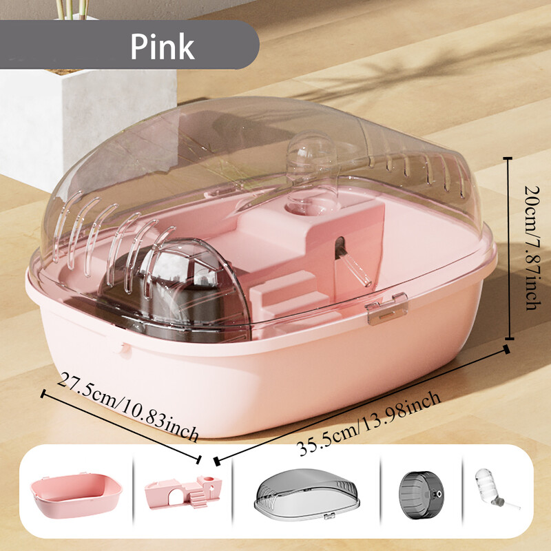 Didelis žiurkėno narvelis, atidaromas viršus, skaidrus žiurkėno gyvenamasis namas, skirtas zuikiams gerbilams ežiams pelėms mažiems gyvūnams