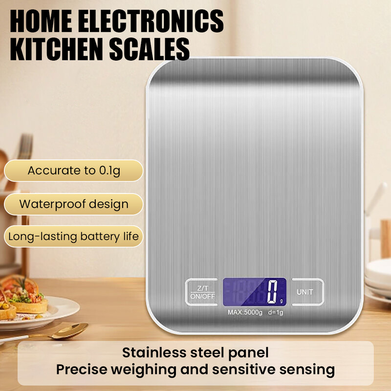 Buitinė virtuvė Aukšto tikslumo elektroninės konditerijos kepimo svarstyklės Mažos maisto kepimo svarstyklės 10kg/1g Tikslus svėrimas