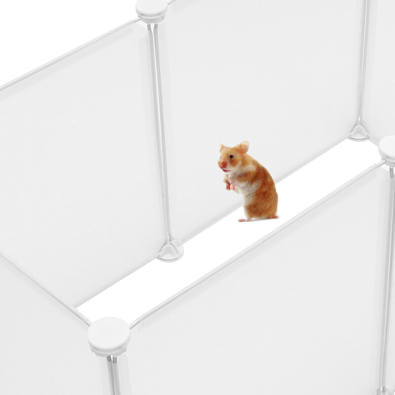 Triušių aptvaras Gyvūnų naminių gyvūnų žaidimų žiurkėnų aptvaras „pasidaryk pats“ tvoros medžiagos Narvas padidina triušių saugą