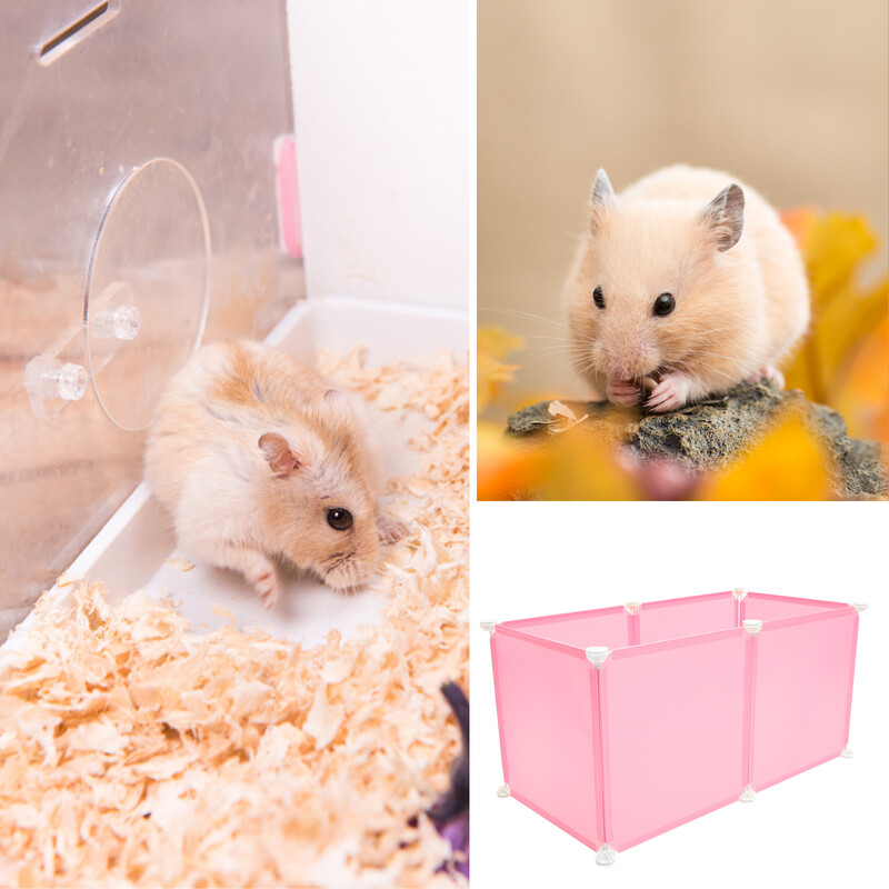 Triušių aptvaras Gyvūnų naminių gyvūnų žaidimų žiurkėnų aptvaras „pasidaryk pats“ tvoros medžiagos Narvas padidina triušių saugą