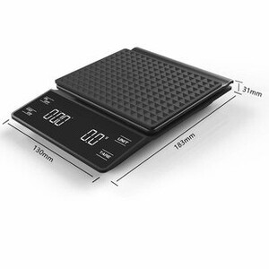 Virtuvės įrankiai Kavos svarstyklės su laikmačiu Skaitmeninės daugiafunkcinės svėrimo svarstyklės 3 kg/0,1 g Espreso kavos svarstyklės LCD ekranas