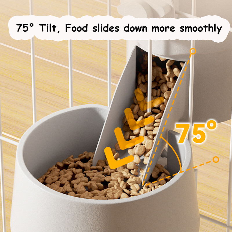 Dideli naminių gyvūnėlių dubenys, kabantys narve Automatinis tiektuvas naminiams gyvūnėliams vandens butelis Maisto talpyklos dozatoriaus dubuo šuniukui katei triušiui šerti Produktas