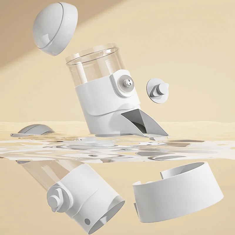 Dideli naminių gyvūnėlių dubenys, kabantys narve Automatinis tiektuvas naminiams gyvūnėliams vandens butelis Maisto talpyklos dozatoriaus dubuo šuniukui katei triušiui šerti Produktas