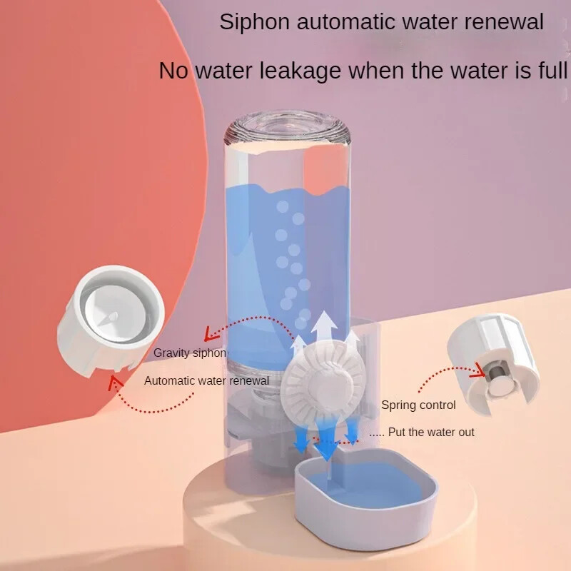 Trušu ūdens padeve būrī piekaramam automātiskam ūdens dozatoram ūdens pudeles bļoda mazam dzīvniekam eža kāmim 17 unces