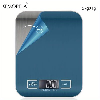 5kg/10kg nerūdijančio plieno elektroninės svarstyklės virtuvės svarstyklės buitinės maisto vaisių užkandžių svėrimo kepimo įrankis