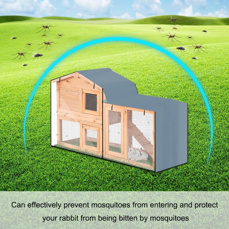 Triušių žaidimų namelio dangtelis narvas S/L Triušių naminių gyvūnėlių namelio vištidės dangtis dideliam triušių nameliui E7CB