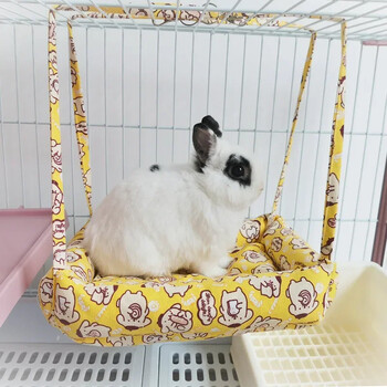 Warm Rabbits Bunny House Winter Small Pet αιώρα Λούτρινο χάμστερ Κλουβί ινδικό χοιρίδιο κρεμαστή φωλιά κούνιας κρεβατιού Climb Toys Προμήθειες για κατοικίδια