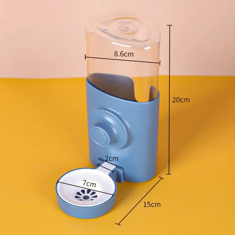 600 ml triušio vandens dozatorius, automatinis didelės talpos sifono šėrimo virdulys naminių gyvūnėlių reikmenys žiurkėnui jūrų kiaulytės šinšilai