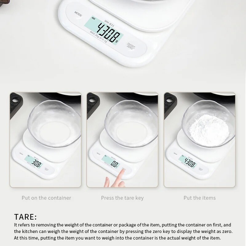 Ψηφιακή ζυγαριά κουζίνας LCD 3kg/7kg Ζυγαριά φαγητού Μπαταρία/USB φόρτιση Ηλεκτρονική ζυγαριά Μέτρηση γραμμαρίων Ζυγαριά για μαγείρεμα Ψήσιμο