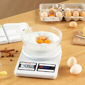 Skaitmeninės virtuvės svarstyklės 10kg/1g Precise Food Balance Elektroninės svarstyklės LCD ekranas Nešiojamos skaitmeninės svarstyklės Virtuvės priedai