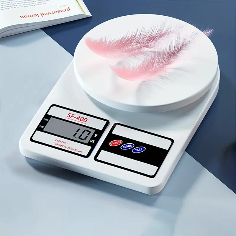 Skaitmeninės virtuvės svarstyklės 10kg/1g Precise Food Balance Elektroninės svarstyklės LCD ekranas Nešiojamos skaitmeninės svarstyklės Virtuvės priedai