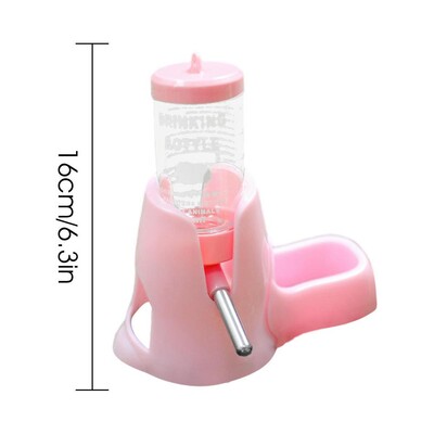 Kāmja ūdens pudele/barības padevējs maziem dzīvniekiem, automātiskais dozators dubultā/vienas pudeles turētājs trušu dzērājs mājdzīvnieku piederumi