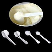 10PCS Mjerne žlice Kava Protein Mlijeko u prahu Žlica Kućna kuhinja DIY prehrambeni PP materijal izdržljiv 1/3/5/10g Plastika
