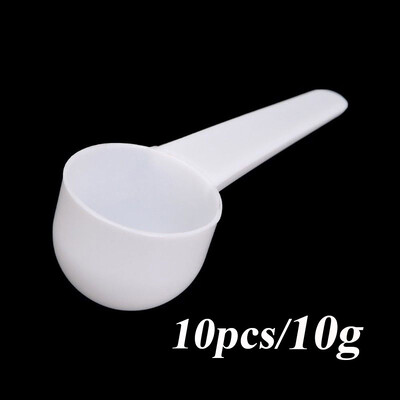 10PCS Mjerne žlice Kava Protein Mlijeko u prahu Žlica Kućna kuhinja DIY prehrambeni PP materijal izdržljiv 1/3/5/10g Plastika