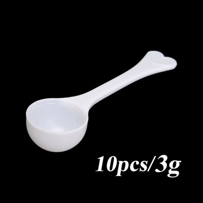 10PCS Mjerne žlice Kava Protein Mlijeko u prahu Žlica Kućna kuhinja DIY prehrambeni PP materijal izdržljiv 1/3/5/10g Plastika