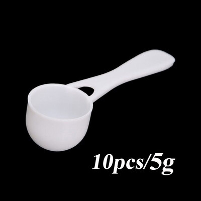 10PCS Mjerne žlice Kava Protein Mlijeko u prahu Žlica Kućna kuhinja DIY prehrambeni PP materijal izdržljiv 1/3/5/10g Plastika