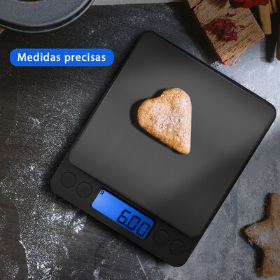 1kg/0,01g ακριβής μέτρησης Μαύρη φορητή ψηφιακή ζυγαριά Ζυγαριά κοσμημάτων τροφίμων Οθόνη LED Μπαταρία ζύγιση Εργαλεία κουζίνας ψησίματος