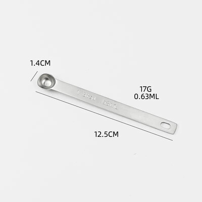 1 vnt virtuvės matavimo šaukštai kavai nerūdijančio plieno graduotų šaukštų priedų rinkinys Kavos indų milteliai Valgomasis baras Namų sodas