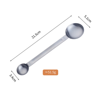 15 ml + 5 ml lingură de măsurare cu două capete, linguriță de cafea pentru zahăr, pahare de măsurare de aur, instrumente de măsurare pentru bucătărie, instrumente de coacere
