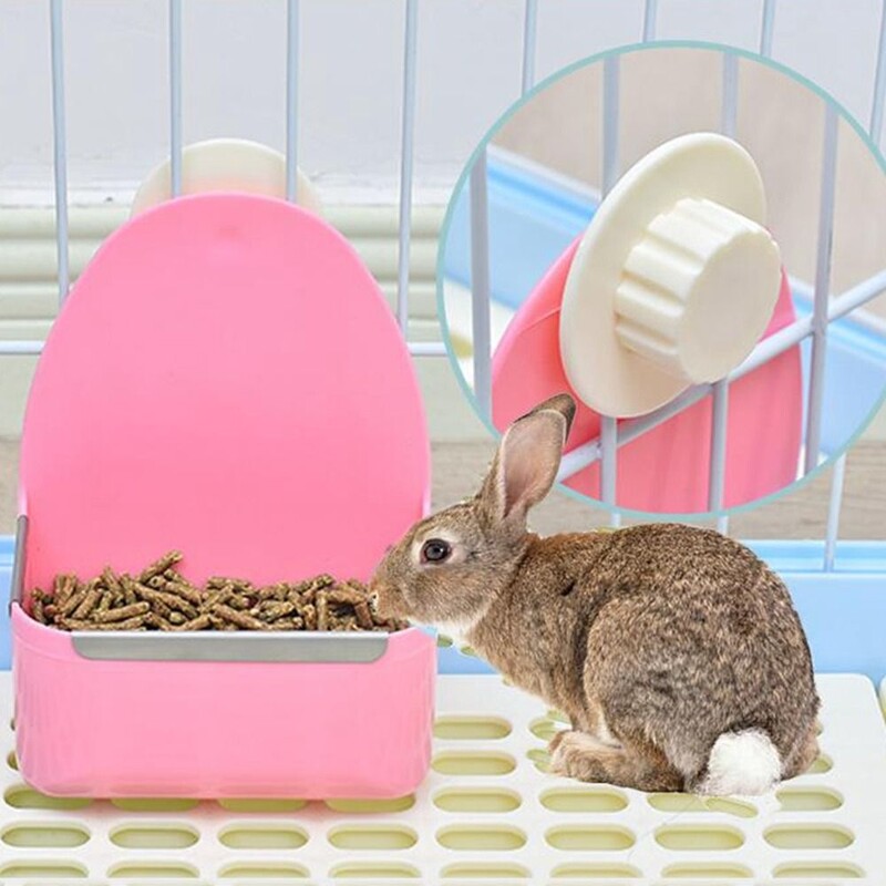 Didelės talpos naminių gyvūnėlių fiksuoto dubenėlio šėrimo puodelis jūrų kiaulytės šinšilos maisto dozatoriaus dubuo naminiams gyvūnėliams tiekimo dubuo Naminių gyvūnėlių maisto dubuo