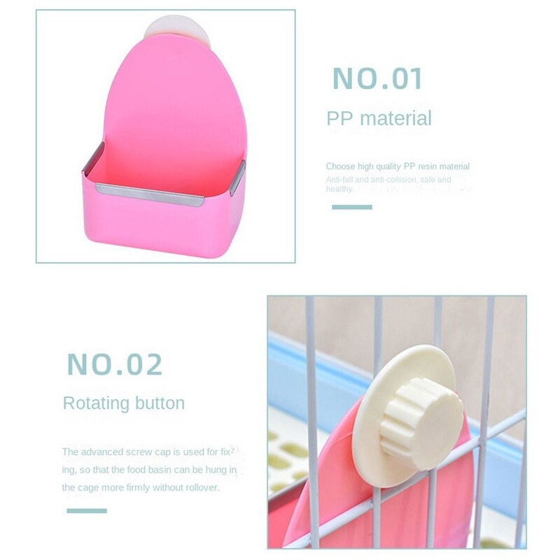 Didelės talpos naminių gyvūnėlių fiksuoto dubenėlio šėrimo puodelis jūrų kiaulytės šinšilos maisto dozatoriaus dubuo naminiams gyvūnėliams tiekimo dubuo Naminių gyvūnėlių maisto dubuo