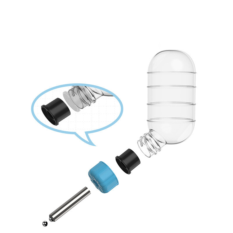 Žiurkėno geriamojo stovinčio lesykla Prieglauda žiurkėnui narvelyje Vandens tiekimas stalo reikmenys 3in1 vandens nutekėjimo prevencija naminis triušis