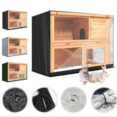 Pet Wire Cage Crate Cover for Rabbit Cat Habitat Waterproof Harmful Light Prevent Breathable Cover Pet Home Supplies