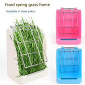 Triušių tiektuvo laikiklis Šieno šėrimo dozatoriaus konteineris triušiams jūrų kiaulytėms smulkiems gyvūnams pakabinamas narvelis Stacionarus maisto baseinas