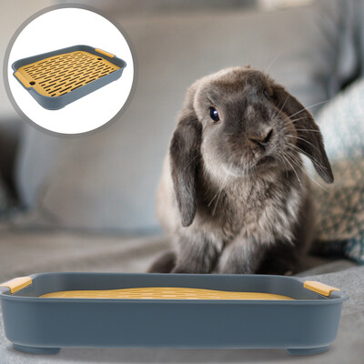 Coșuri pentru iepuri Toaletă din plastic pentru animale de companie Aprovizionare cușcă pentru animale mici Cutie de antrenament pentru toaletă pentru iepure