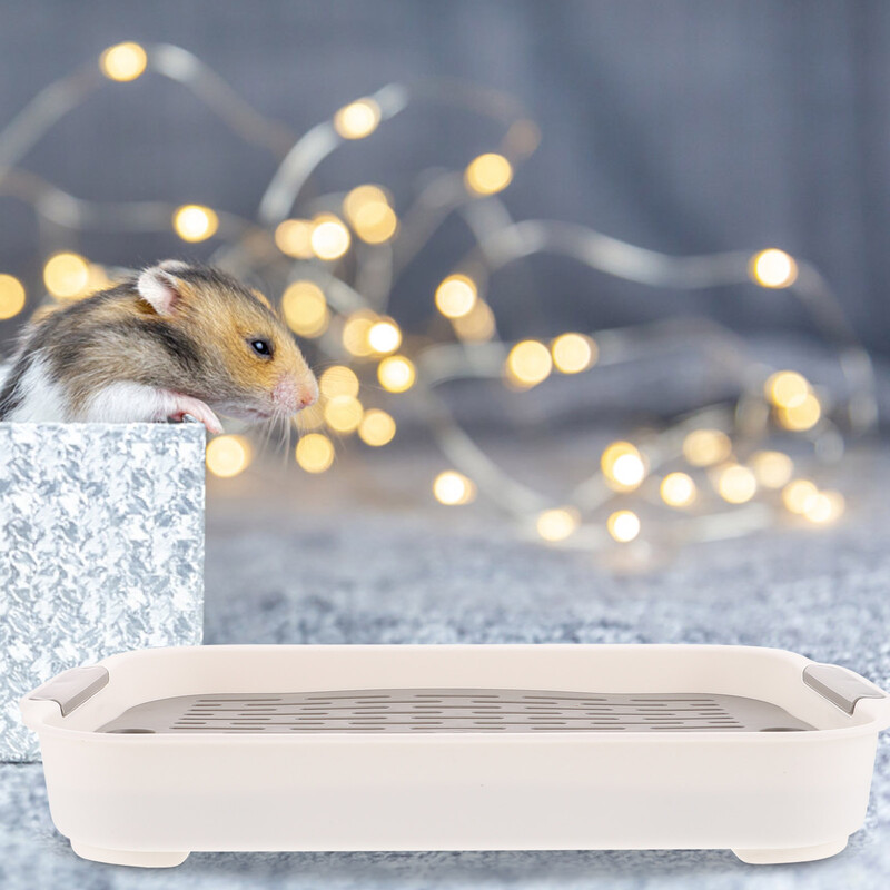 Trušu tvertnes Plastmasas lolojumdzīvnieku tualete Maza mājdzīvnieka būra piegāde Trušu tualetes apmācības kaste