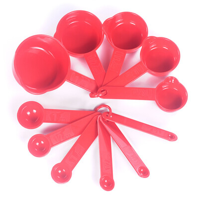 5/10 vnt virtuvės matavimo šaukštai juodi plastikiniai arbatiniai šaukšteliai matavimo šaukštai puodeliai virimo įrankiai svarstyklės virtuvės matavimo įrankis