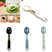 Nešiojamos elektroninės virtuvės svarstyklės LCD ekranas 500g 0.1g miltai pienas kavos milteliai svoris matavimo šaukštas maisto matuokliai